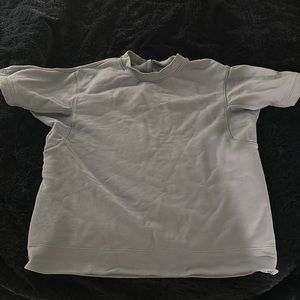 Lulu French Terry oversized short sleeve crew